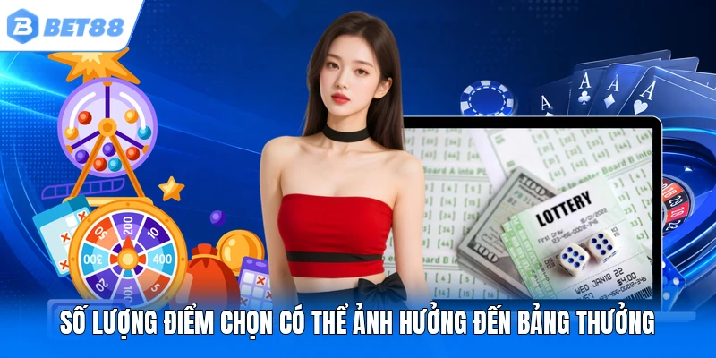Số lượng điểm chọn có thể ảnh hưởng đến bảng thưởng Số lượng điểm chọn có thể ảnh hưởng đến bảng thưởng